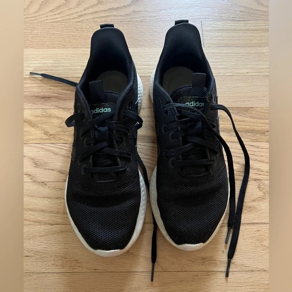 Adidas Womens Black Cloudfoam Super Tennis Running‎ Shoes 8.5